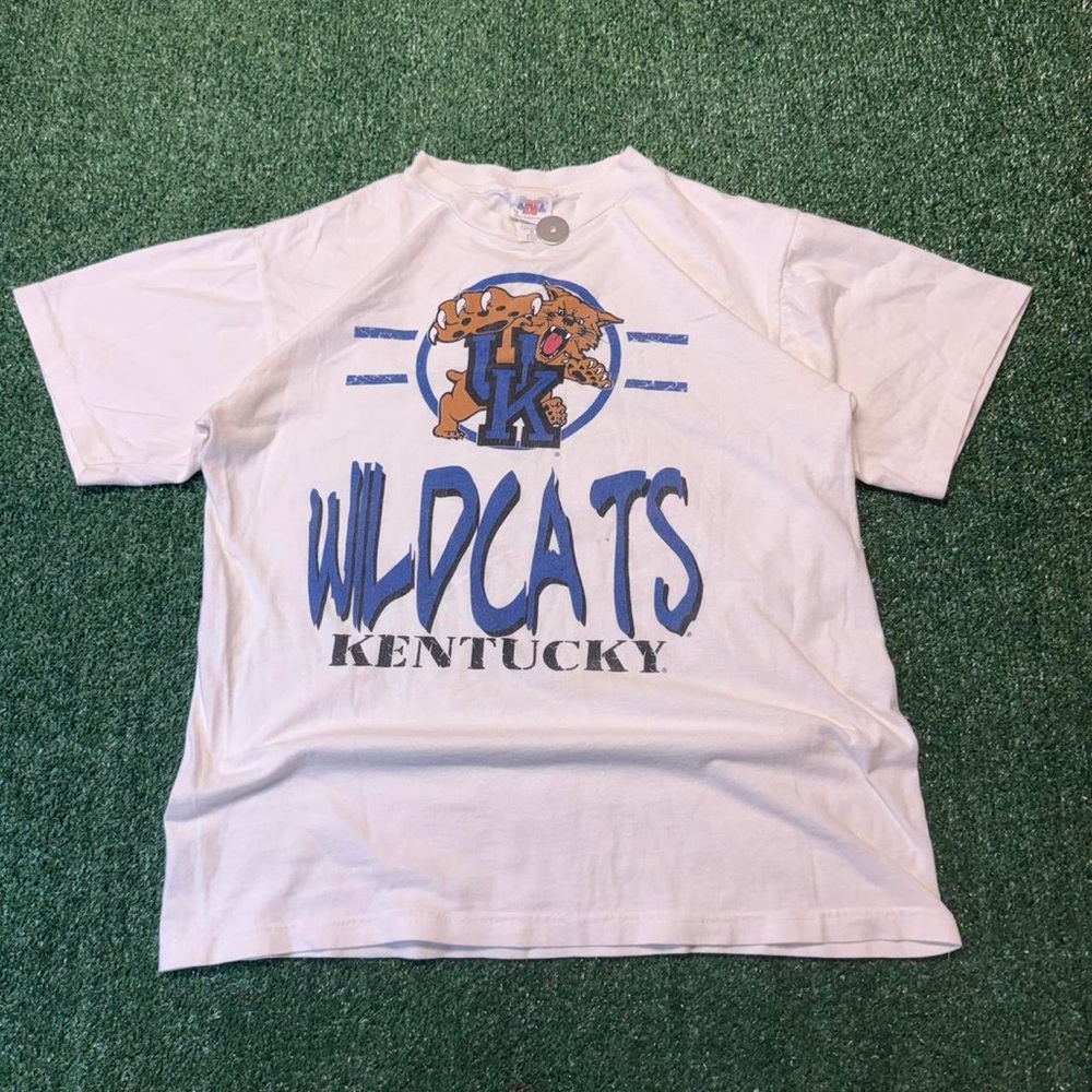 BCBG White and Blue Wildcats Kentucky Short Sleeve Tee